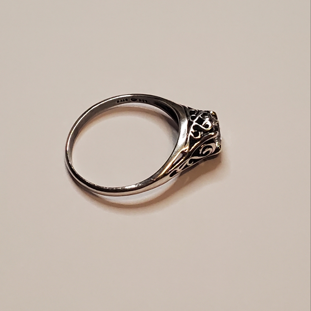 Vintage Scrolled Sterling Ring - Picture 7 of 16